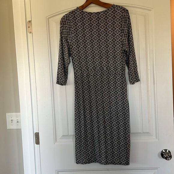 Pure Collection Mosaic Faux Wrap Jersey Style Dress Size 12 - Picture 6 of 7
